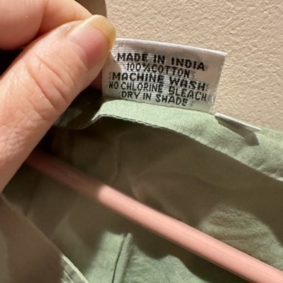 Two 100% cotton Mehera Show Suma blouses. Sz. M. One green, one black. - Picture 3 of 7